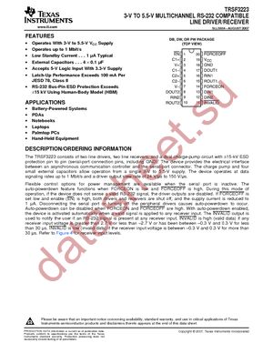 TRSF3223CDBG4 datasheet  